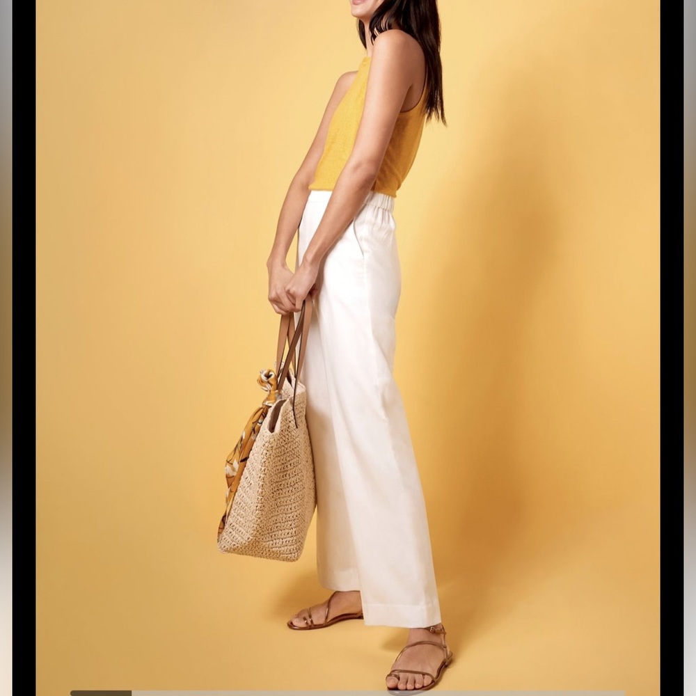 Banana Republic High-Rise Wide-Leg Pull-On Pant